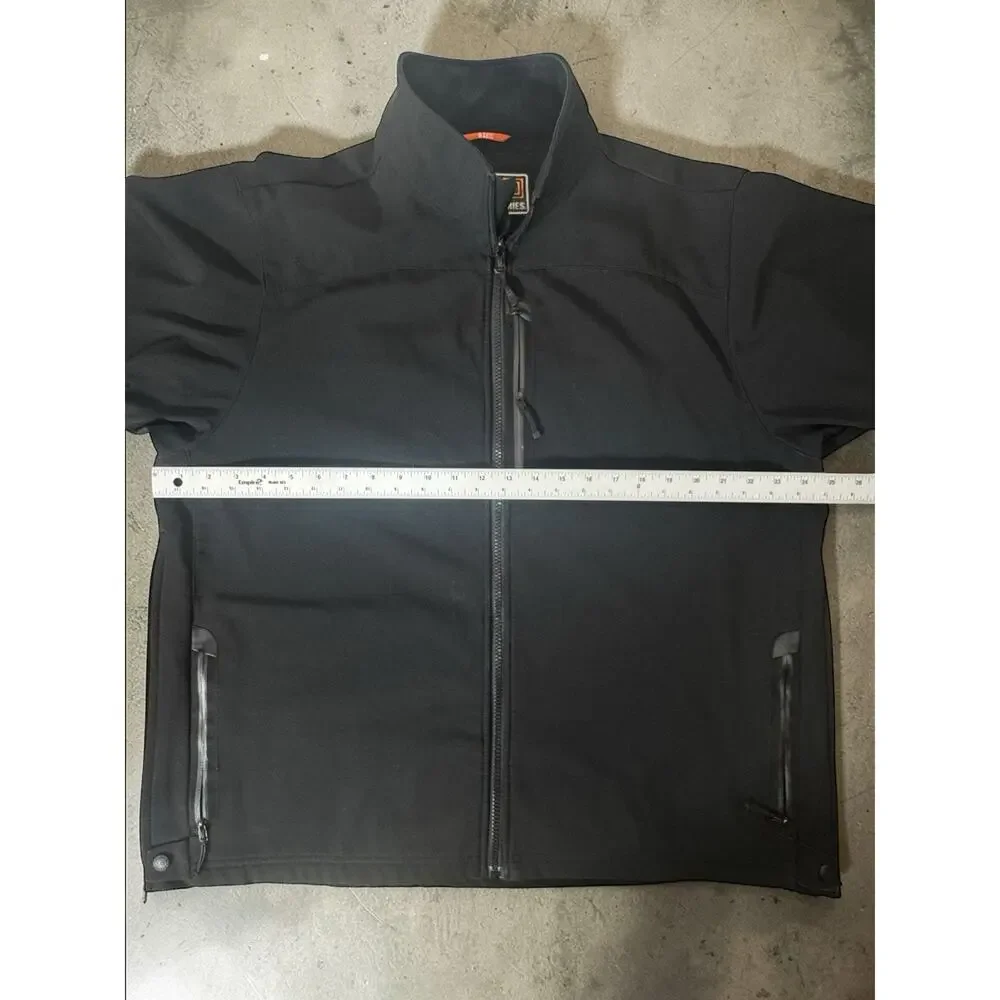 5.11 Tactical Jacket Mens XL Black Duty Softshell Full Zip Windbreaker Coat Law